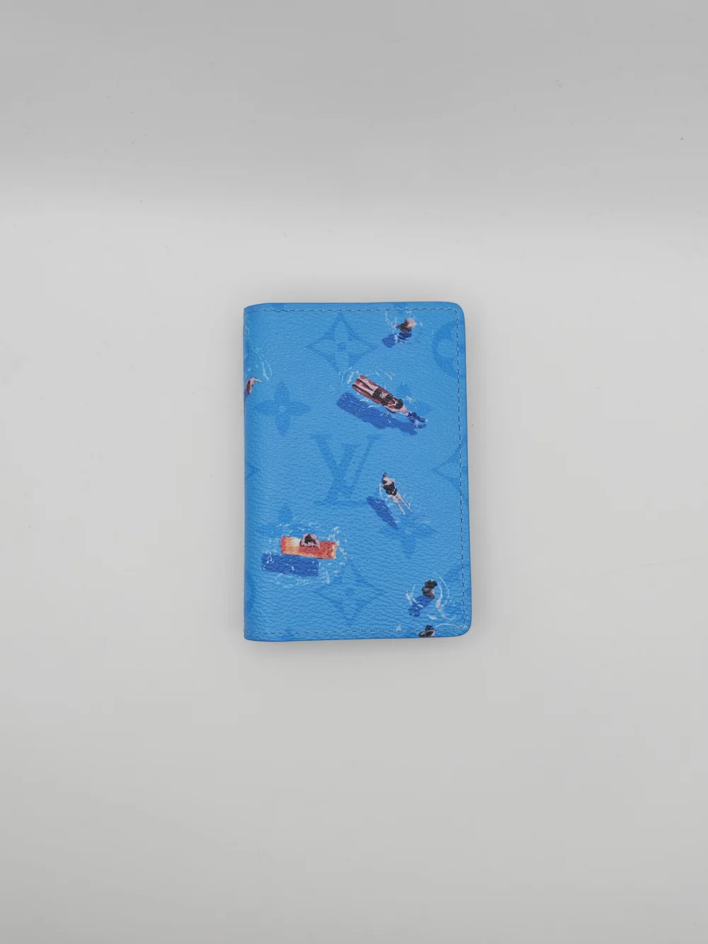 Louis Vuitton Blue Laggon Monogram Pocket Organizer Wallet